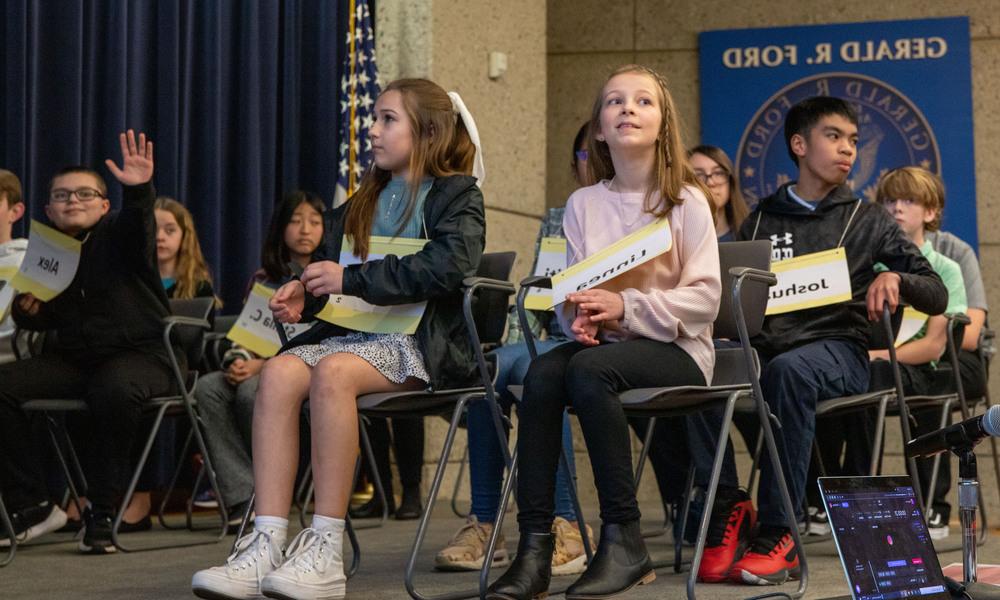 Spelling bee contestants